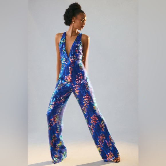 Anthropologie Sequined Jumpsuit! New With Tags !! - Picture 2 of 6